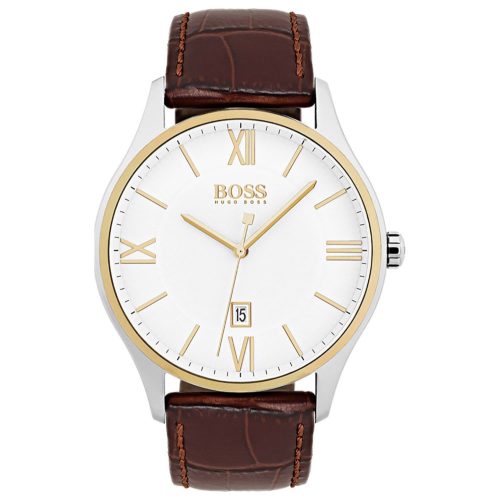 Ανδρικό ρολόι Hugo Boss 1513486 Καφέ Λουράκι