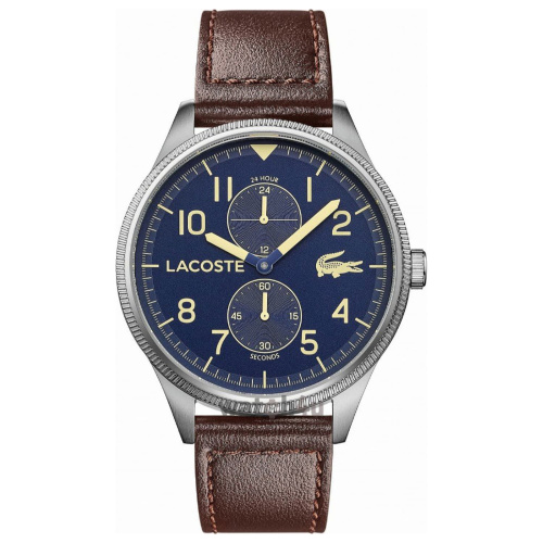 Ανδρικό ρολόι Lacoste 2011040 Καφέ Λουράκι