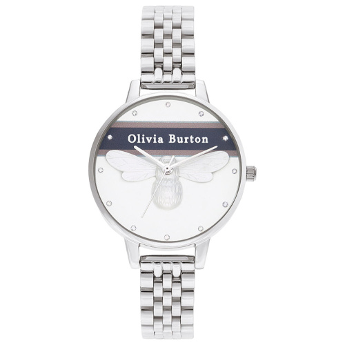Γυναικείο ρολόι Olivia Burton OB16VS07 Ασημί Μπρασελέ