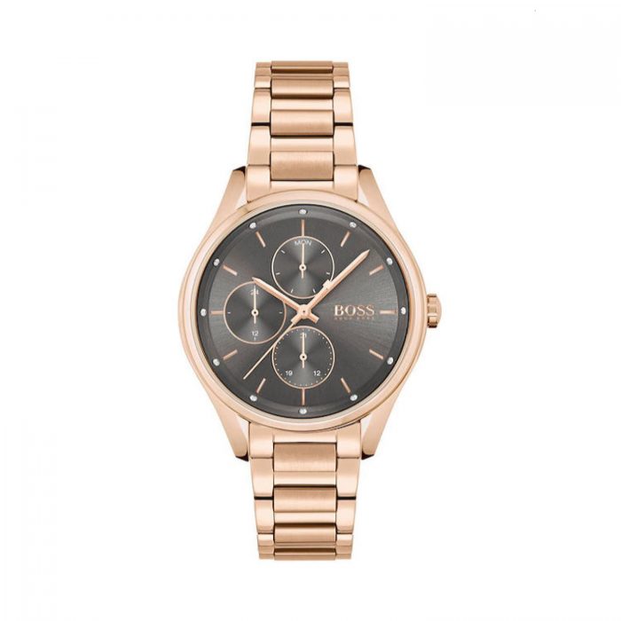 Γυναικείο ρολόι Hugo Boss 1502603 ροζ χρυσό μπρασελέ