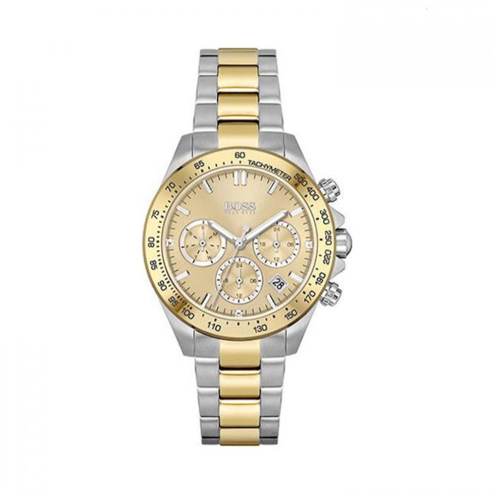 Γυναικείο ρολόι Hugo Boss 1502618 Δίχρωμο Μπρασελέ