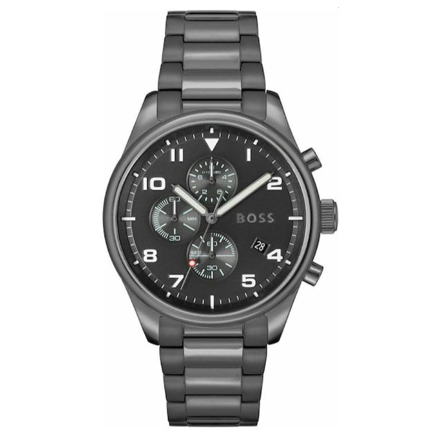Ανδρικό ρολόι Hugo Boss 1513991 Ανθρακί Μπρασελέ