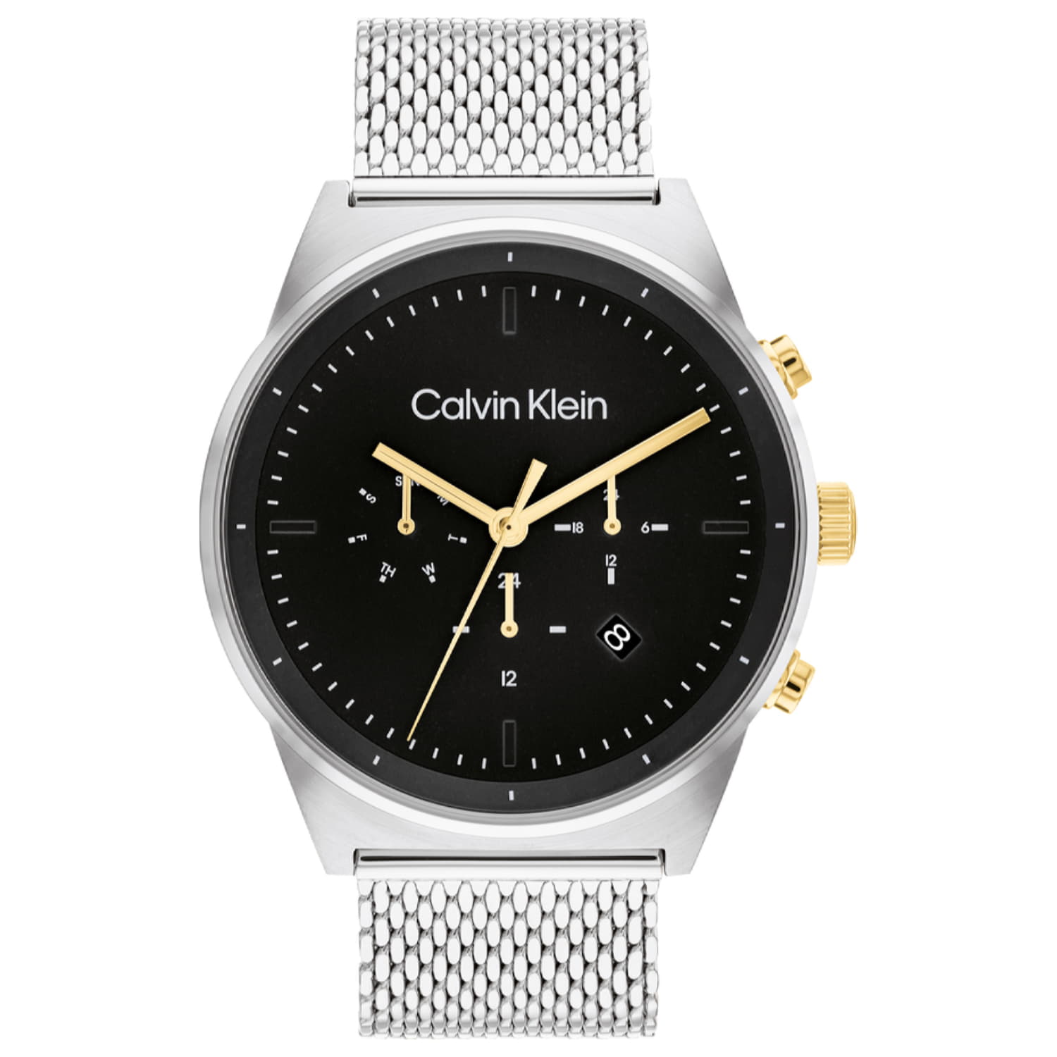 Ανδρικό Ρολόι Calvin Klein 25200296 Ασημί Μπρασελέ
